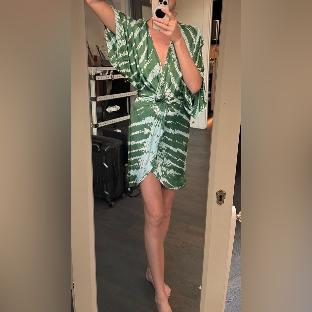 Young Fabulous and Broke green mini dress